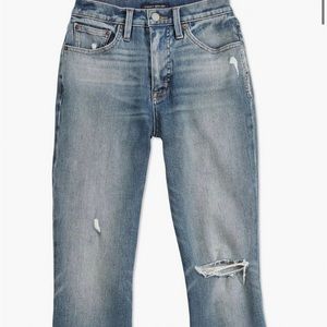 Lucky Jeans Bridgette High Rise Crop Mini Boot Distress NWT 4/27 R style 7W14856